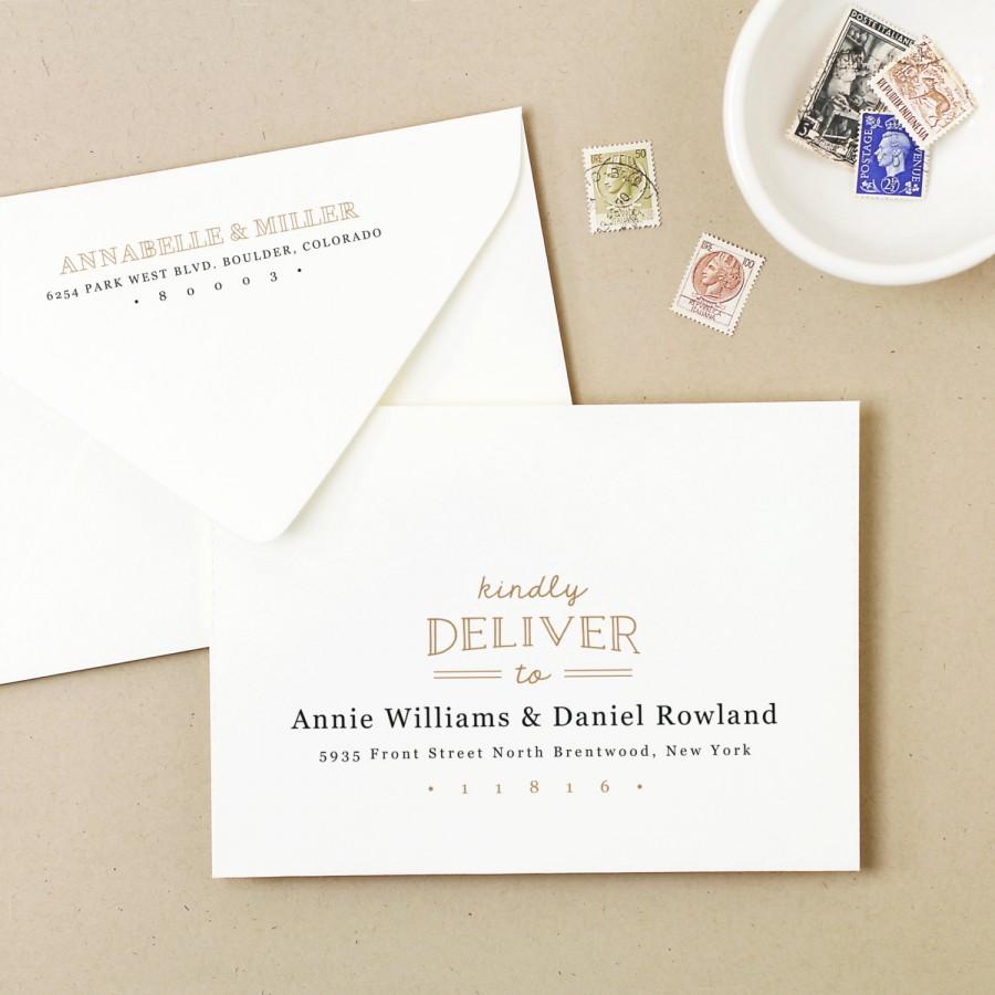 Mariage - Printable Wedding Envelope Template 