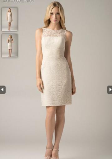 زفاف - 2015 Zipper Up Appliques White Sleeveless Chiffon Lace Short