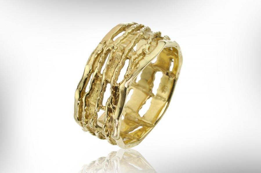 زفاف - Wedding Ring, 14k Gold Ring, Unique Ring, Wedding Band, Unisex Band, For Her, For Him, Custom Mens Jewelry, Women Jewelry, FREE SHIPPING