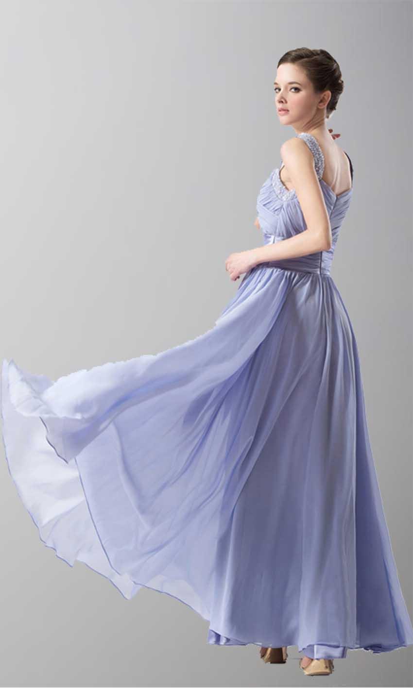 Mariage - Shoulder Belt Blue Long Chiffon Bridesmaid Dress KSP144 [KSP144] - £93.00 : Cheap Prom Dresses Uk, Bridesmaid Dresses, 2014 Prom & Evening Dresses, Look for cheap elegant prom dresses 2014, cocktail gowns, or dresses for special occasions? kissprom.co.uk 