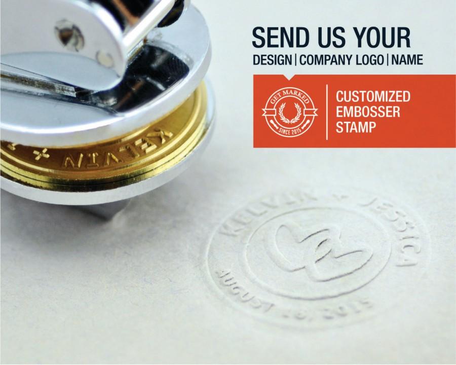 Свадьба - Customized Embosser Stamp (ES0008)