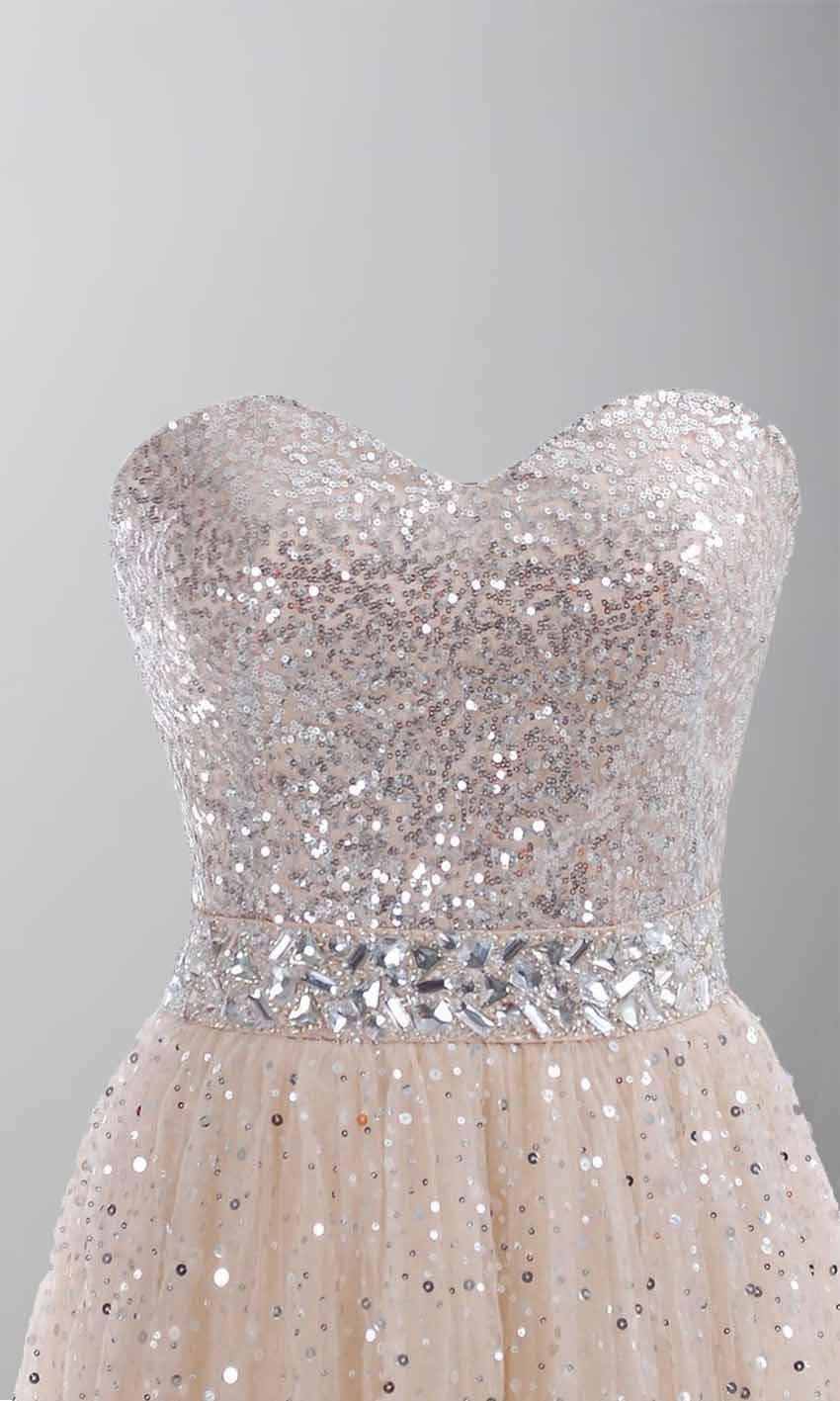 Hochzeit - Champagne Sequin Sweetheart Long Prom Gowns KSP254 [KSP254] - £109.00 : Cheap Prom Dresses Uk, Bridesmaid Dresses, 2014 Prom & Evening Dresses, Look for cheap elegant prom dresses 2014, cocktail gowns, or dresses for special occasions? kissprom.co.uk offe