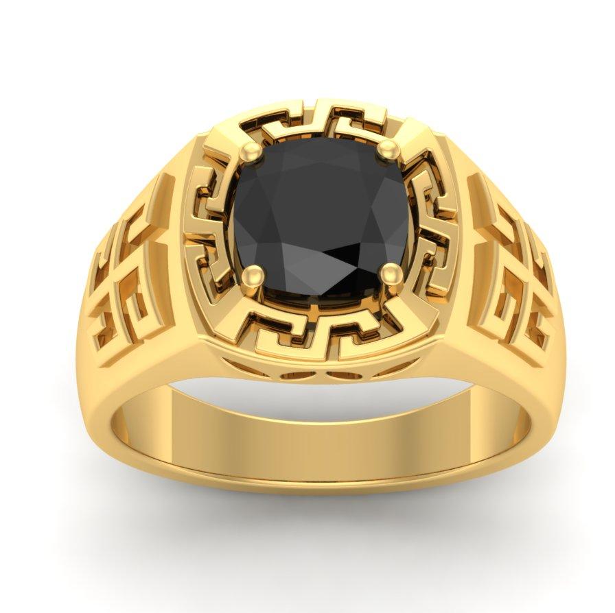 زفاف - The Black Stud Diamond Rings for Him