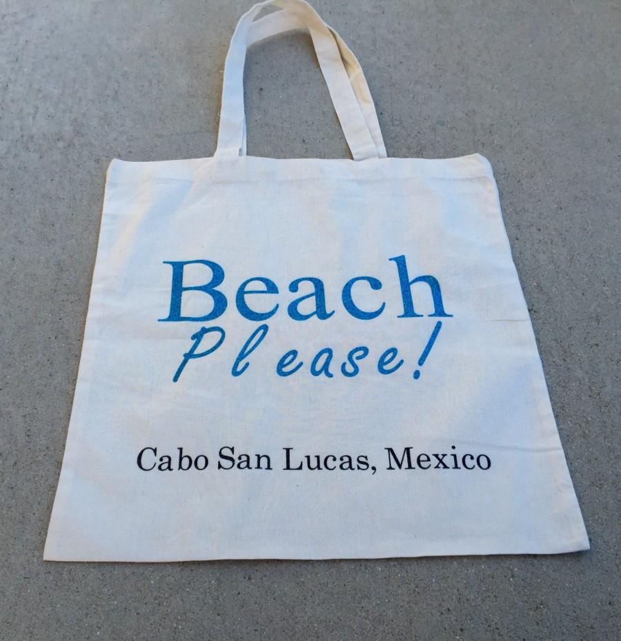 Свадьба - Wedding welcome bag, destination wedding welcome tote, custom wedding beach tote, welcome tote bag, beach wedding