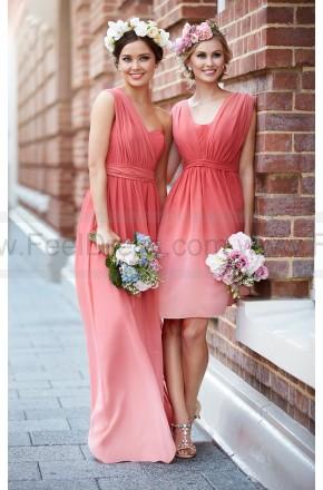 Hochzeit - Sorella Vita Coral Ombre Bridesmaid Dress Style 8471OM
