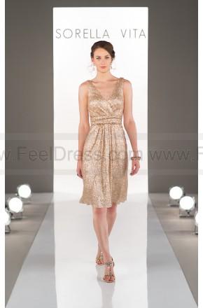زفاف - Sorella Vita Gold Bridesmaid Dress Style 8685