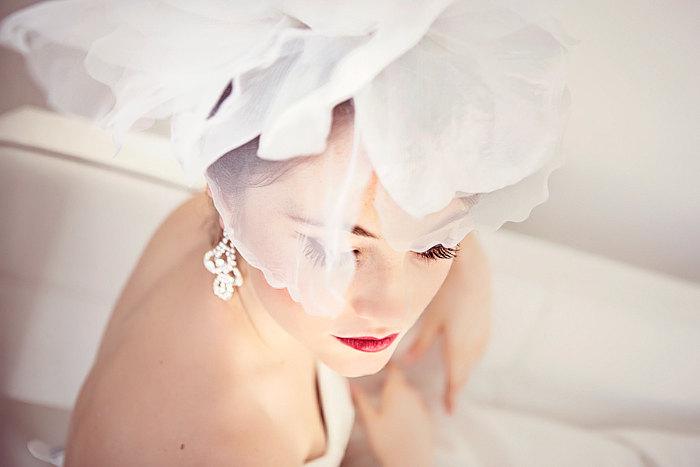 Hochzeit - Bridal Flower Head Piece, Wedding Hair Accessory,  Bridal Hair Flower, Fascinator - ANTOINETTE