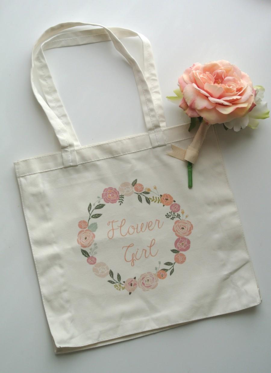 Hochzeit - Flower Girl Tote Bag Gift