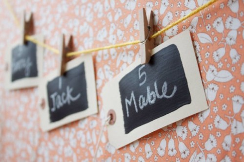 Mariage - Stunning Chalkboard Escort Cards in a DIY Project