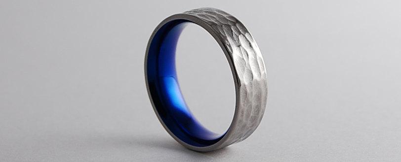 Wedding - Mens Titanium Ring ,  Wedding Band , Promise Ring , Apollo Band with Comfort Fit Interior