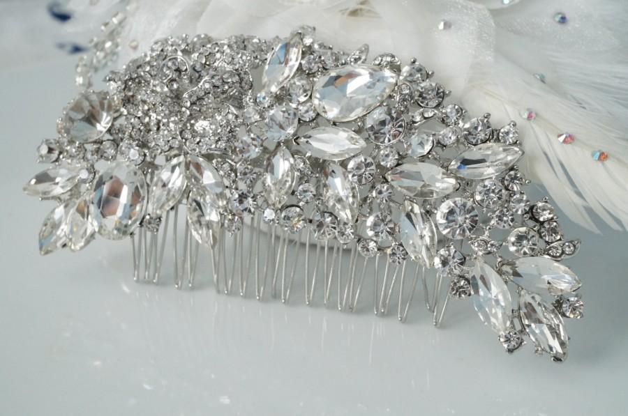 زفاف - Wedding Hair Comb, Crystal Bridal Hair Comb, Bridal Hair Accessories, Wedding Hair, Crystal Hair comb, Vintage Comb, Bridal Hair Jewelry