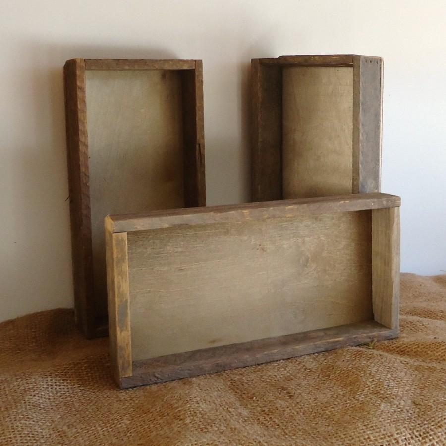 زفاف - Rustic country primitive, wood box, altered art supply, rustic wedding tabletop, tobacco stick wood, tobacco lath