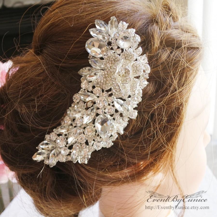 Hochzeit - Bridal Hair comb, Bridal Headpiece, Wedding Hair accessories, Rhinestone comb, Wedding comb, Bridal crystal comb, Wedding comb, Hairpiece