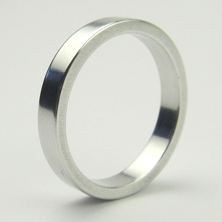 Wedding - Men's Aluminum Wedding Ring - 10th Anniversary