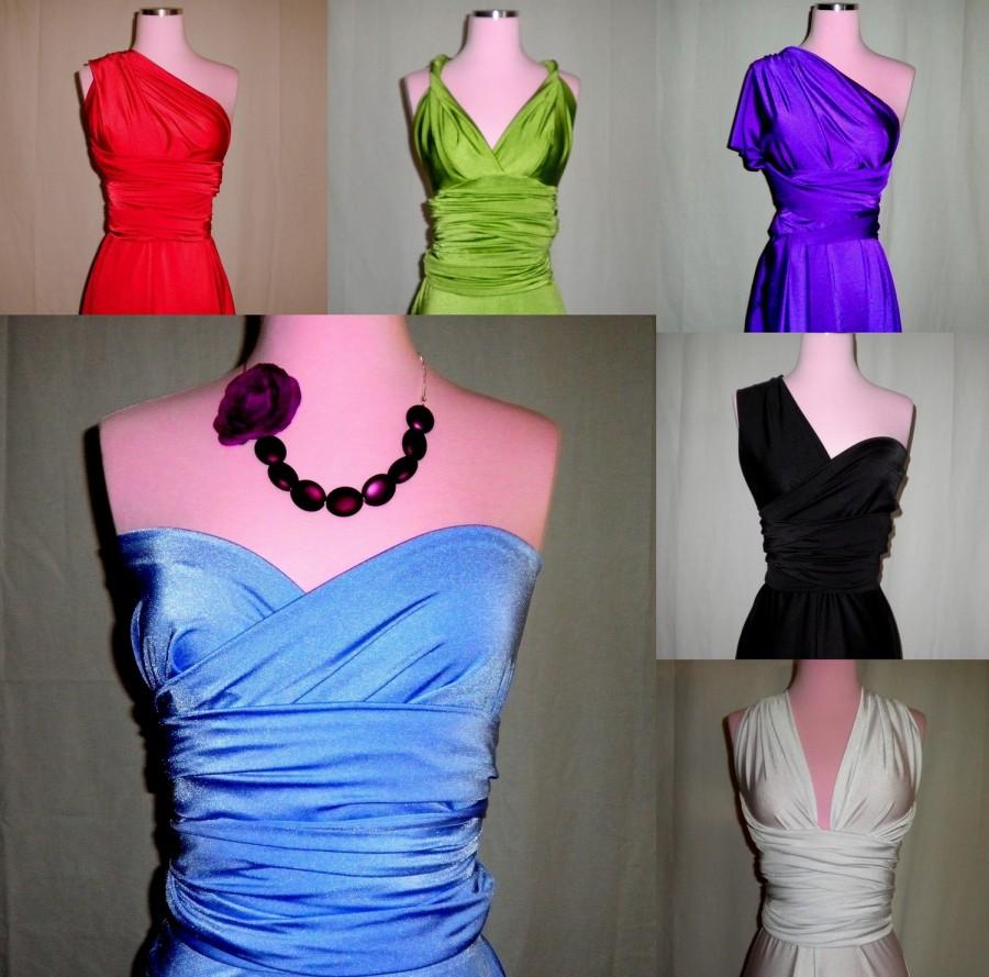 زفاف - Fabric Sample for Infinify Convertible Wrap Twist Dress - - The Perfect Bridesmaid Dress 67 Colors Available