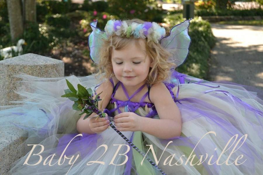 Свадьба - Flower Girl Dress, Flower Girl Tutu Dress, Purple Fairy  Dress, Wedding Flower Girl Tutu Dress  Baby up to 4T