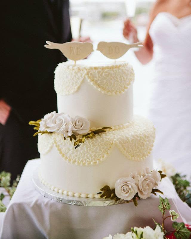 Wedding - We Do Bird Wedding Cake Toppers - small size