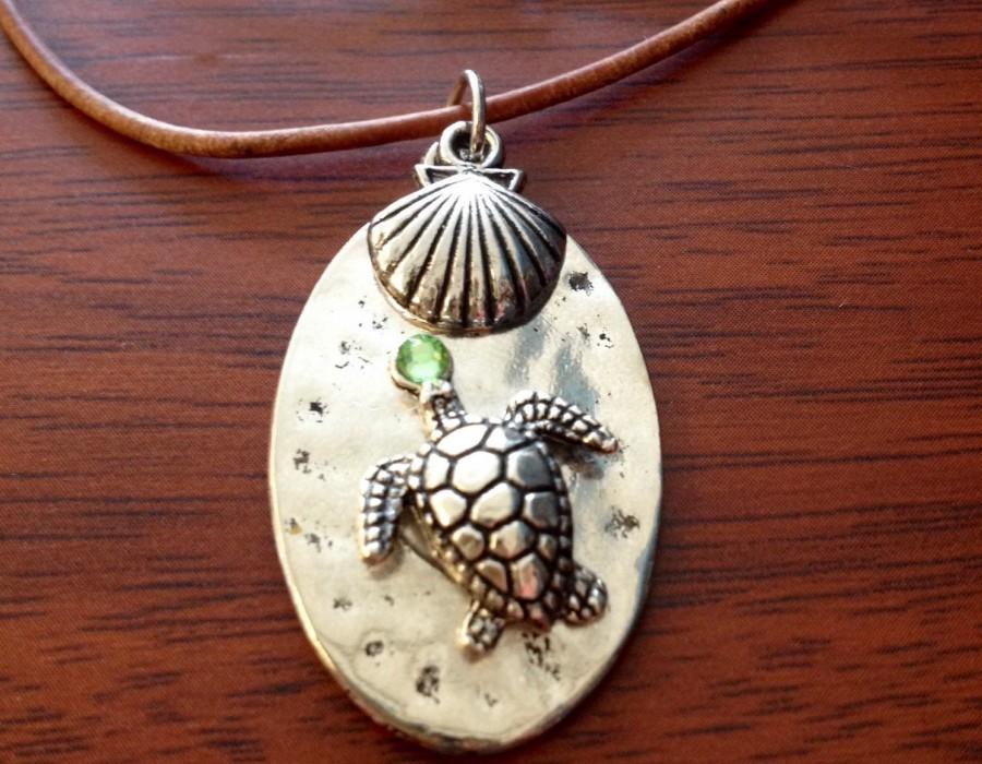 زفاف - Sea Turtle Jewelry/Beach Gift Idea/ Sea Turtle Jewelry/ Starfish Necklace/Beach Wedding Necklace/Bikini Necklace/Beach Gift