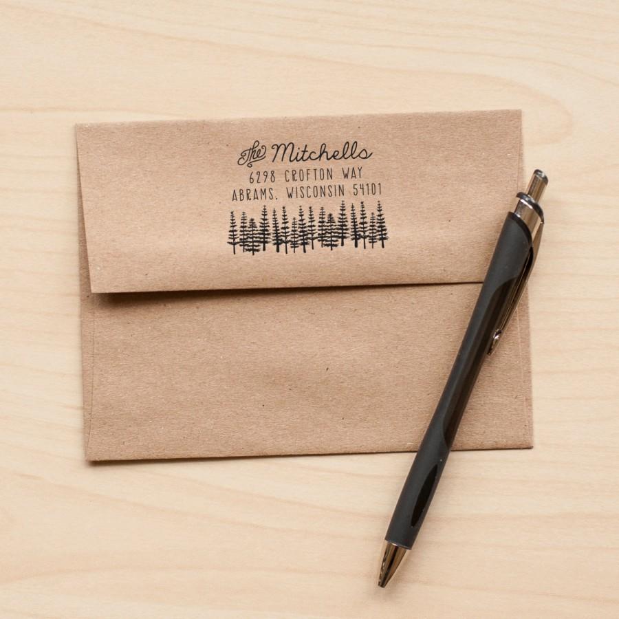 Свадьба - Tree address stamp, return address rubber stamp, stationery stamp, invitation stamp, custom stamp custom address wedding stamp calligraphy