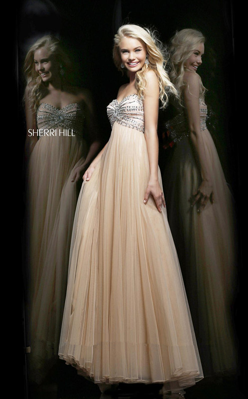 Hochzeit - Ravishing empire-waist evening gown Sherri Hill 11089