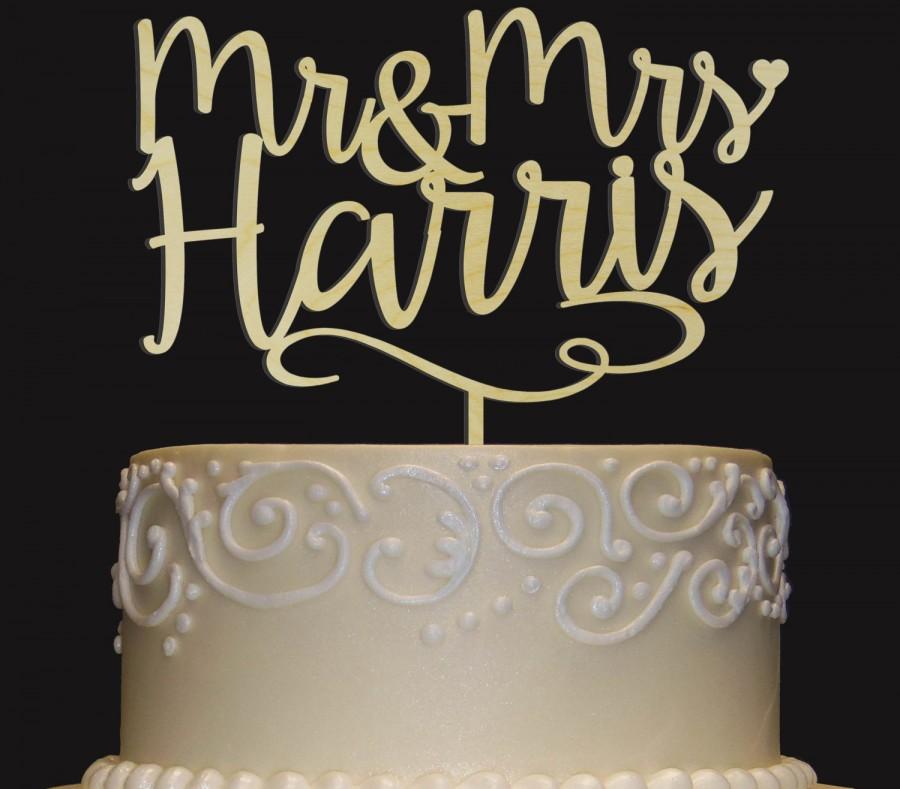 Mariage - Rustic Wedding Cake Topper - Personalized Monogram Cake Topper - Mr  Mrs Cake Topper - Keepsake Wedding Cake Topper