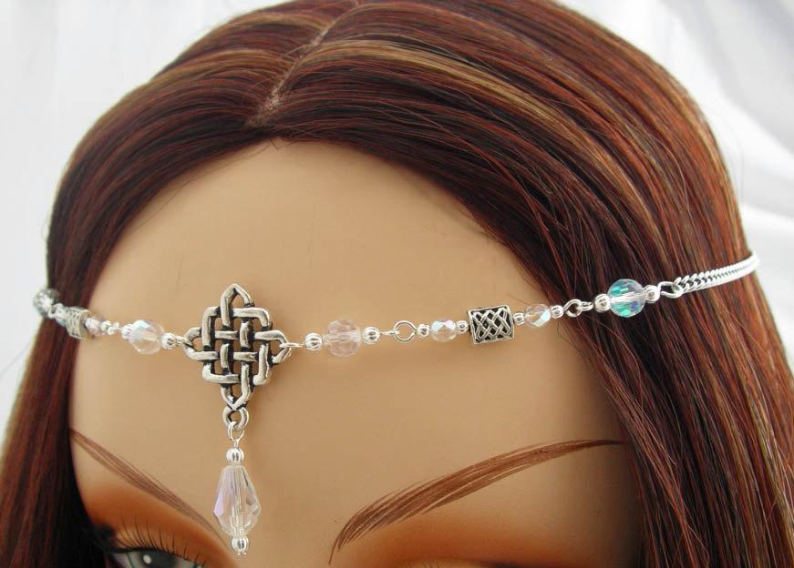 Свадьба - CUSTOM color Celtic Tiara CIRCLET diadem Crown tiara 3172 elvin LARP Renaissance Fair