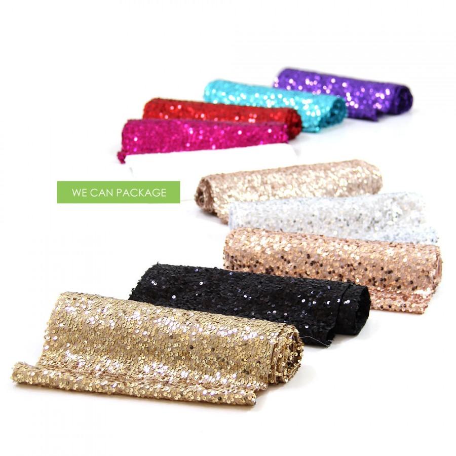 Mariage - Sequin Table Runners 12" x 96" by We Can Package