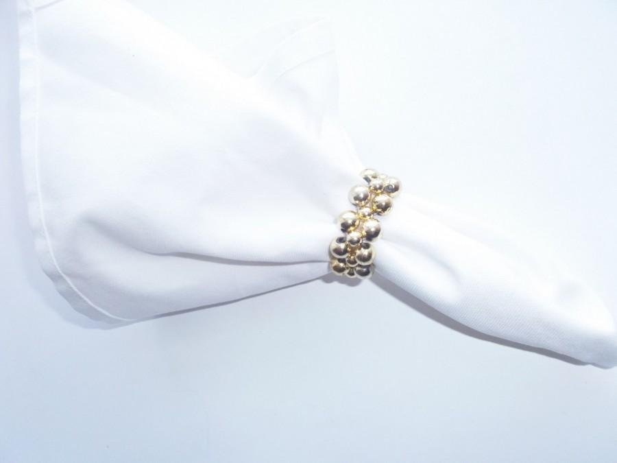 زفاف - Gold Napkin Rings / Gold Napkin Holders / Napkin Rings / Napkin Holders / Wedding Napkin Holders / Table Decor / wedding essential