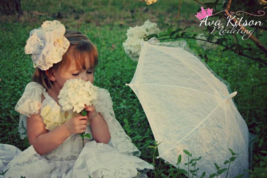 Свадьба - Lace Layered Dress flower girl, special occasion