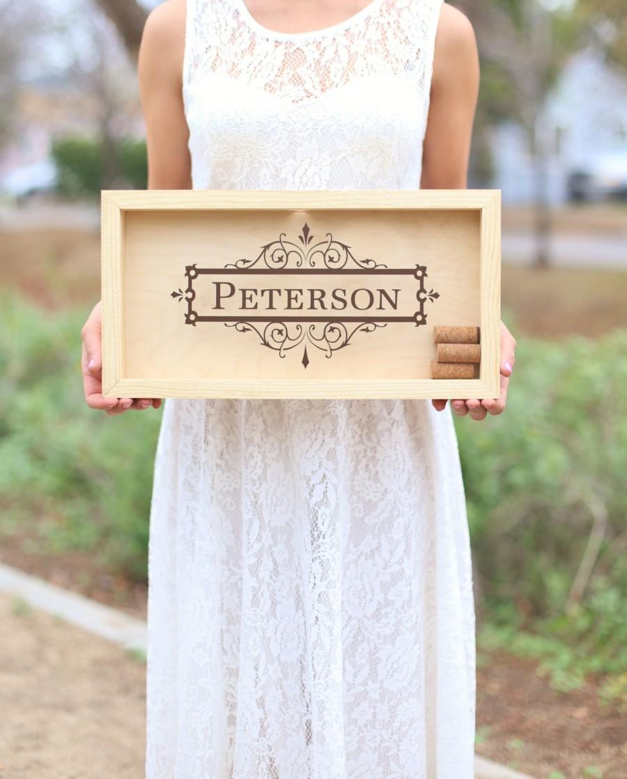 Mariage - Personalized Wine Cork Keeper Custom Wedding Gift Rustic Barn Wedding Bridal Shower Present QUICK shipping available