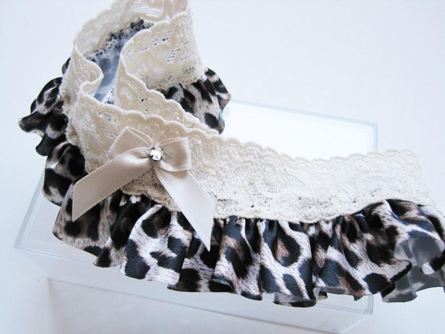 Hochzeit - Wedding Garter: Leopard Print Garter