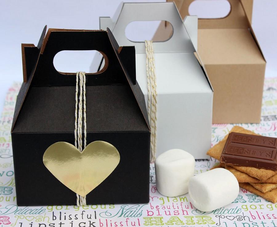 Birthday Box Party Food Box Kraft Gift Boxes- 9x4.5x4.5 inch-- Set of 20  || Bakery Box Bridesmaid Gift Box Rustic Weddings