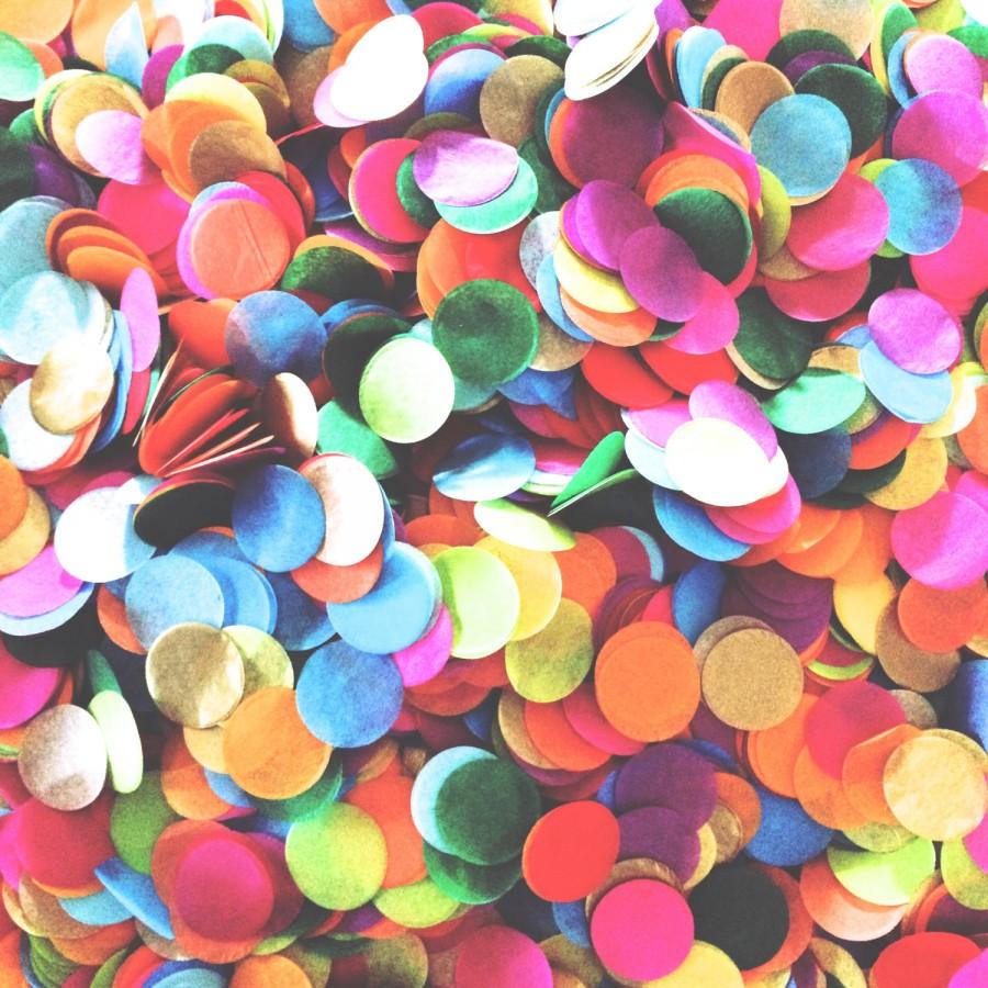 Свадьба - TISSUE PAPER CONFETTI / table decoration / party confetti / confetti toss / rainbow decorations / wedding decoration / balloon confetti