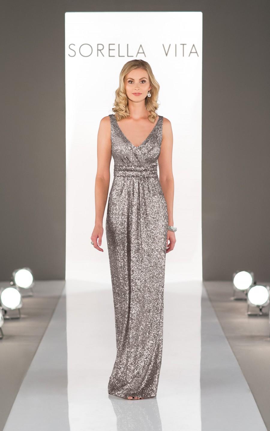 Свадьба - Sorella Vita Platinum Bridesmaid Dress Style 8686