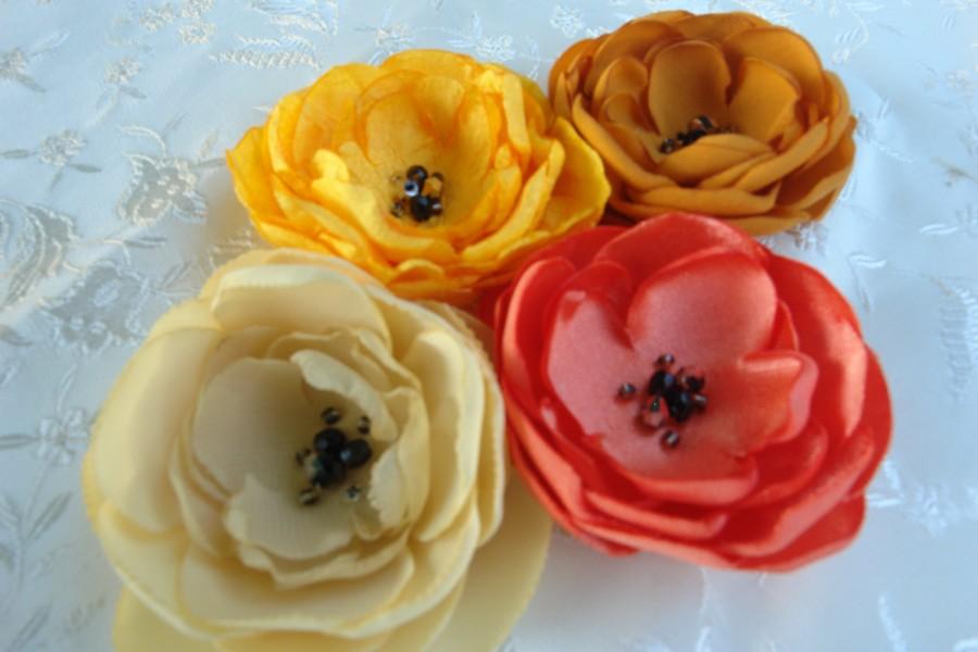 Hochzeit - Spring Small Gorgeous Bridal Flower Clips Flower Headband-Bridal Accessory