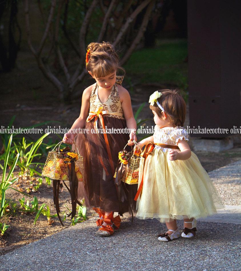Hochzeit - Custom Flower Girl Tutu Dress Weddings