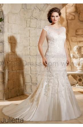 Hochzeit - Mori Lee Plus Size Wedding Dress 3188