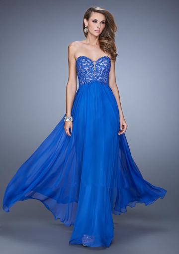Mariage - 2015 Zipper Blue Sweetheart Beading Appliques Chiffon Ruched Floor Length