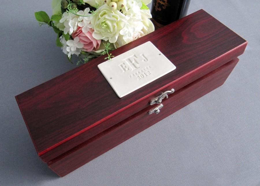 Mariage - Personalized Wedding Gift - Wine Box With Tools