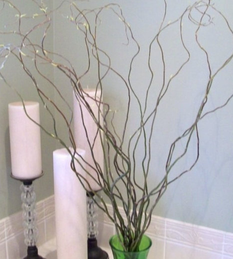 زفاف - 12 - 2' FT. Curly Willow Branches DIY supplies for home decor wedding decorations, floral arrangements and more