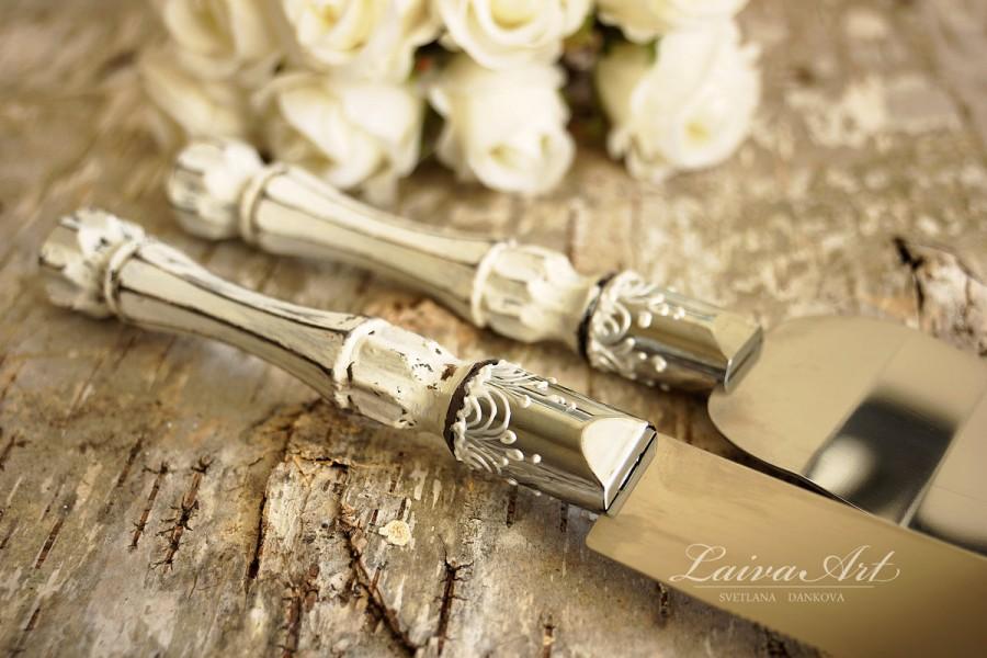 زفاف - Rustic Wedding Cake Server Set & Knife Cake Cutting Set Wedding Cake Knife Set Wedding Cake Servers Wedding Cake Cutter Cake Decoration