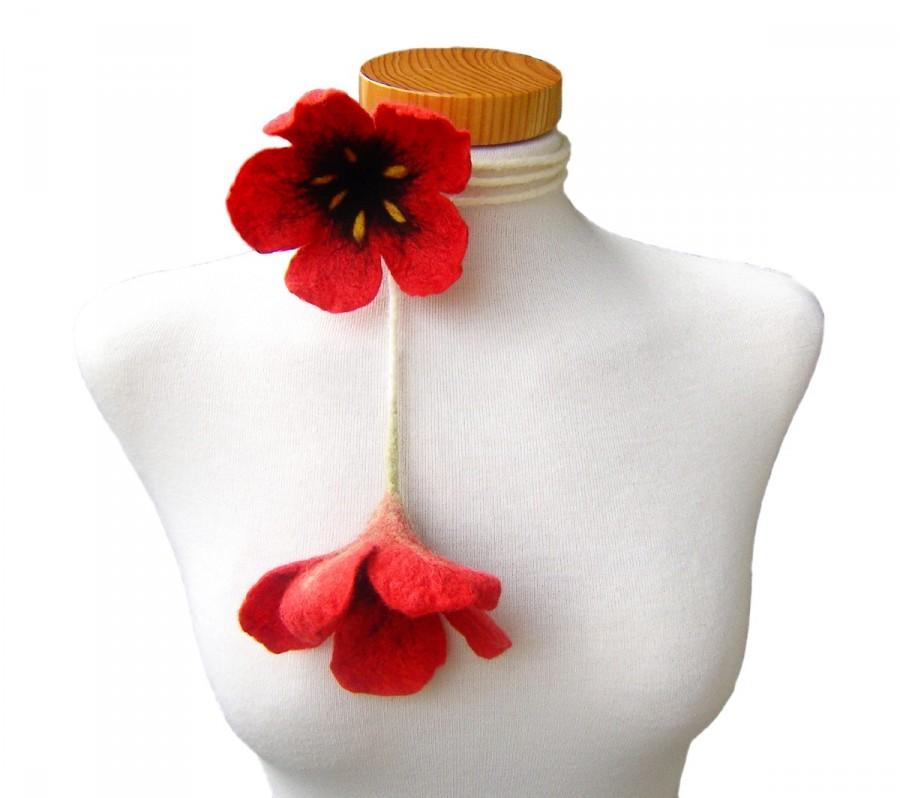 Mariage - Bridal Poppy Necklace by AVAoriginal