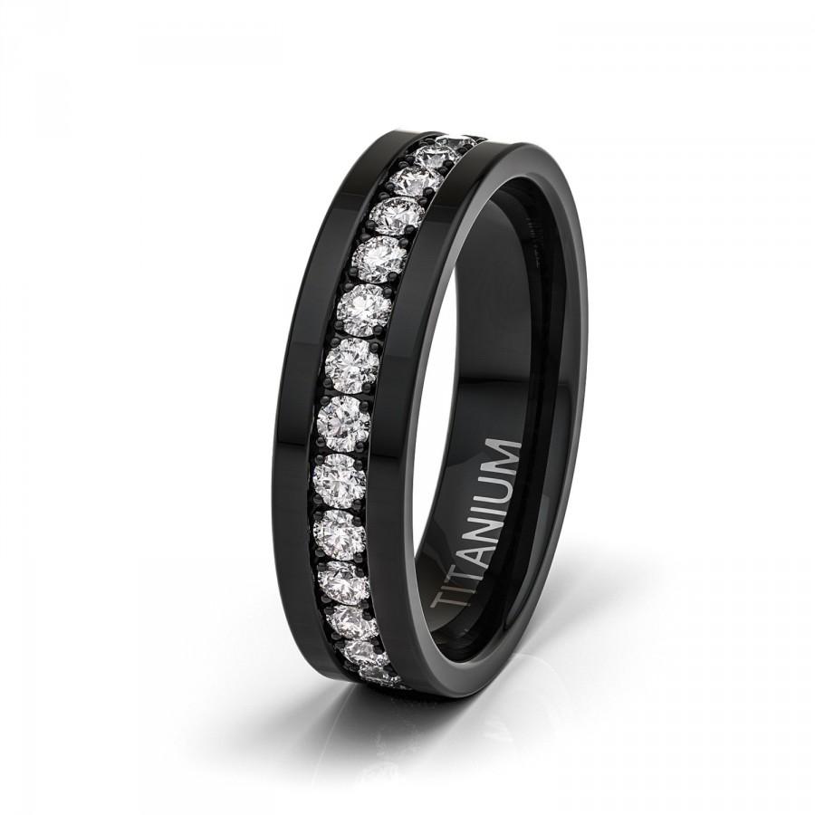 Material: Titanium Width: 8mm Fit: Comfort Fit Thickness: 2.3mm Weight: Approximately 4-6g depend on sizes Edge: Flat Cut Color: Black Feature: Fully Stack with