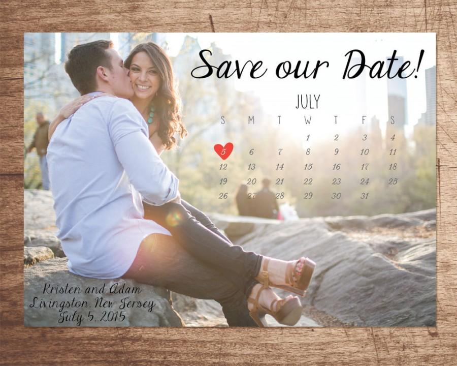 Wedding - Photo Calendar Save our Date [ DIGITAL FILE ]