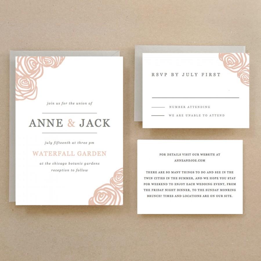 Mariage - Printable Wedding Invitation Template 