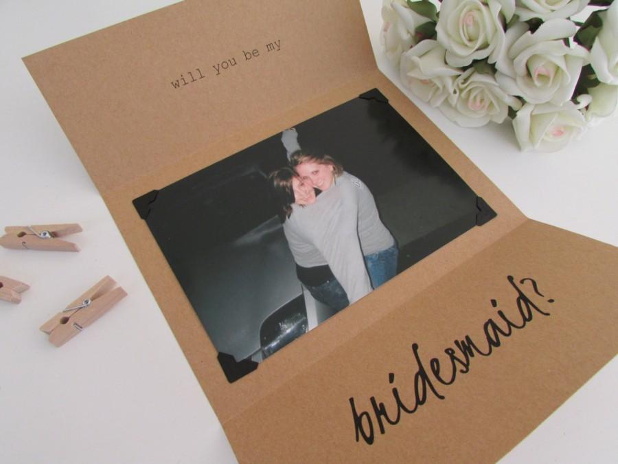 Hochzeit - Be My Bridesmaid Card 