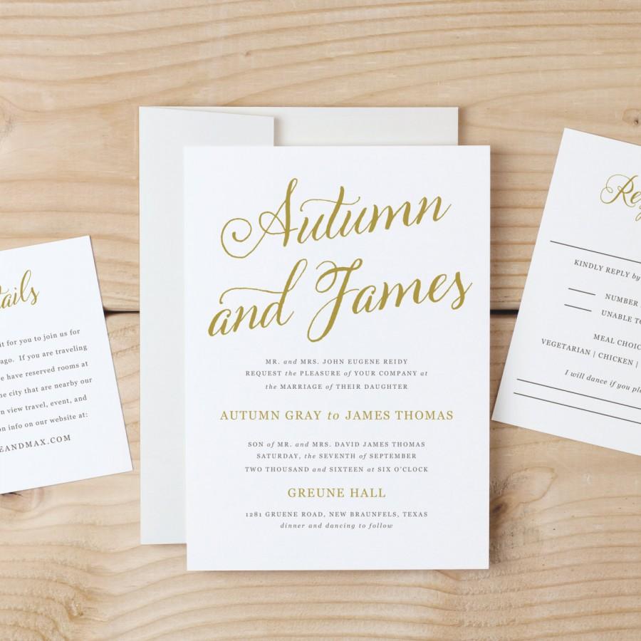 Свадьба - Instant DOWNLOAD Printable Wedding Invitation Template 