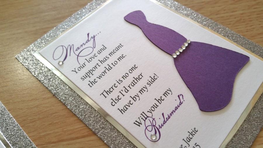 Hochzeit - Passion- Will You Be My Bridesmaid... Cards