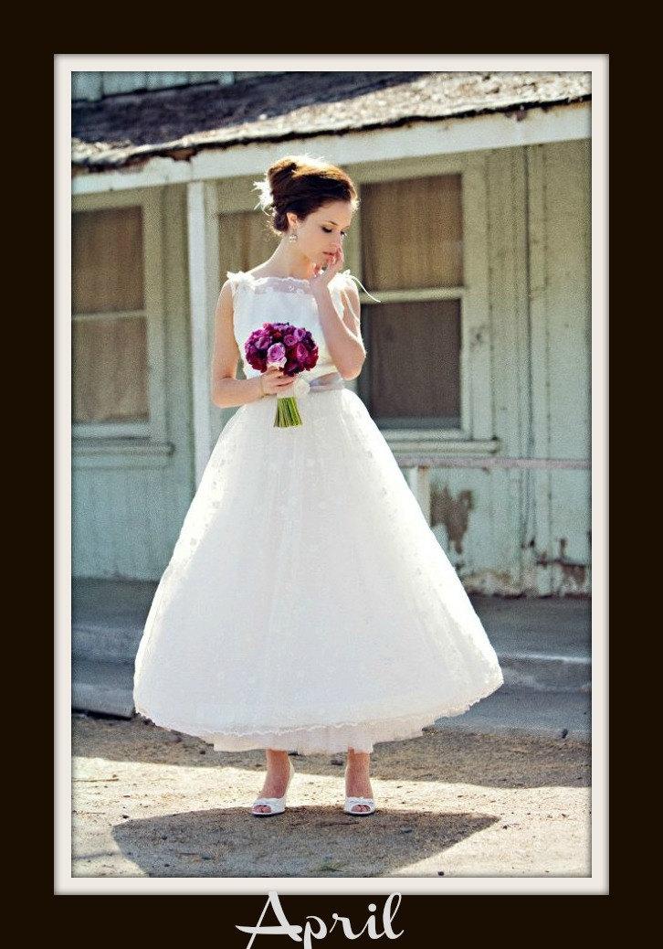 Hochzeit - 1950s Wedding Dress 'APRIL'