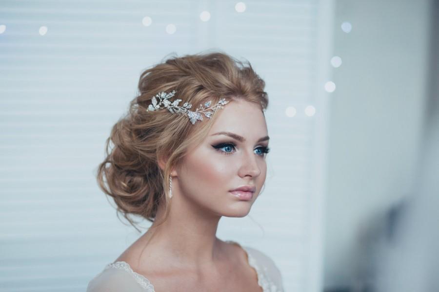Свадьба - Bridal Headpiece Bridal Hair Pins Bridal Hairpiece Hair Pins for Bride Long Adornment Hair Pins Set of Two